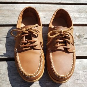 Bass Leather Slip on Boat shoes